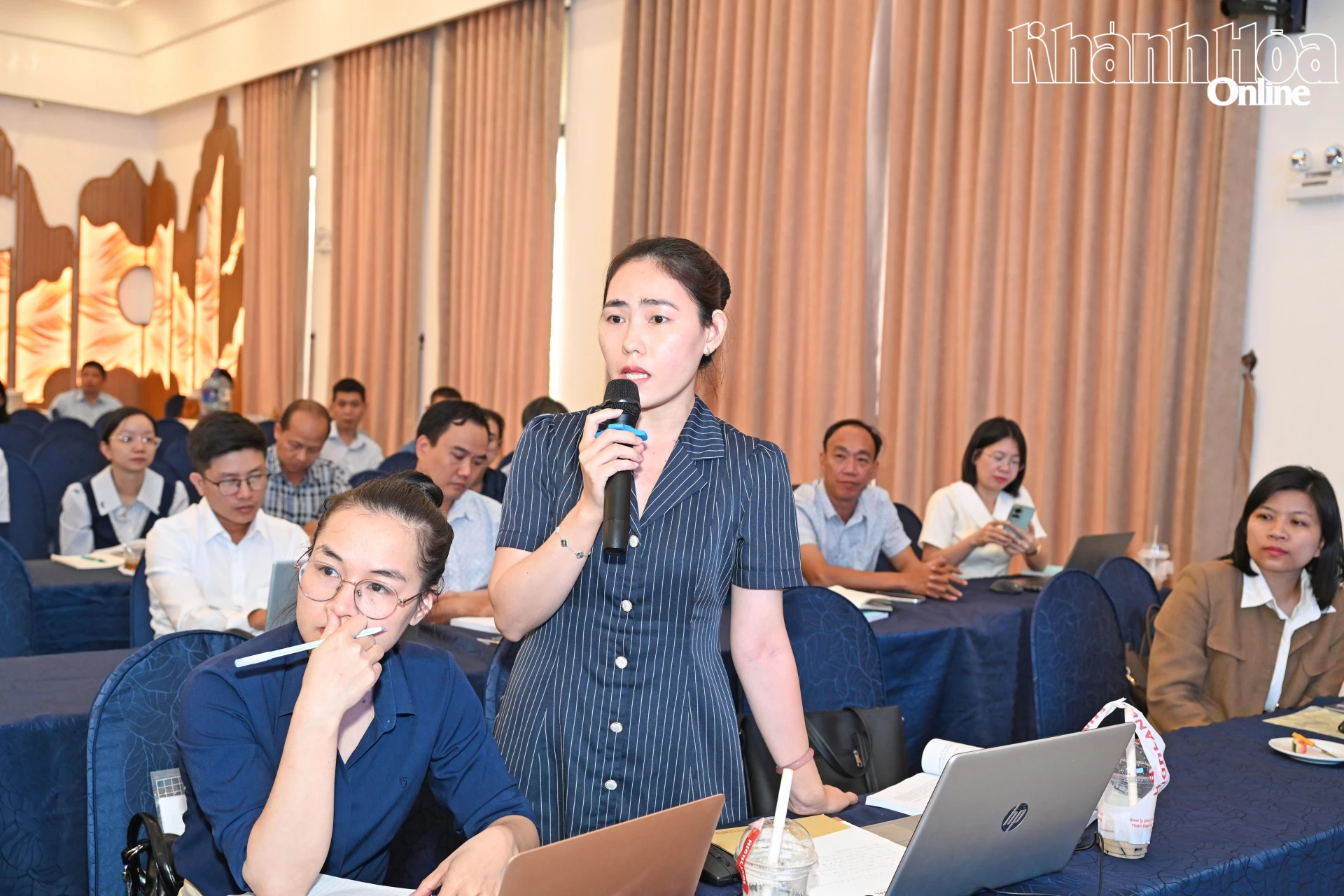 Một đại diện phường Cam Linh đặt câu hỏi về một số vướng mắc.
