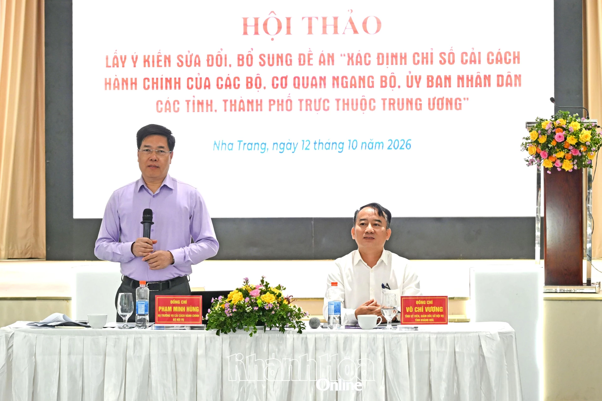Ông Phạm Minh Hùng phát biểu tại hội thảo.