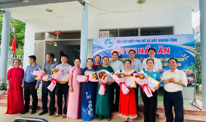 Hội Liên hiệp Phụ nữ xã Bắc Khánh Vĩnh tổ chức hội thi nấu ăn chào mừng 20-10