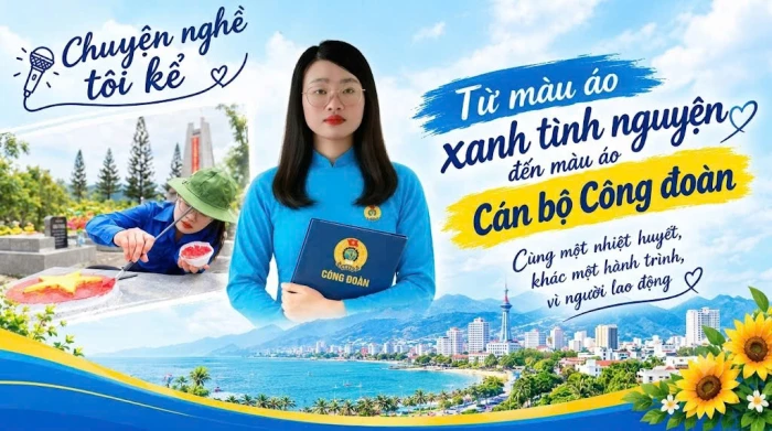Từ màu áo xanh tình nguyện đến màu áo cán bộ công đoàn