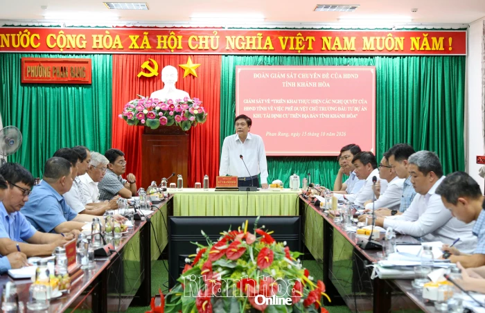 Giám sát việc thực hiện khu tái định cư dự án đường đôi vào TP. Phan Rang - Tháp Chàm