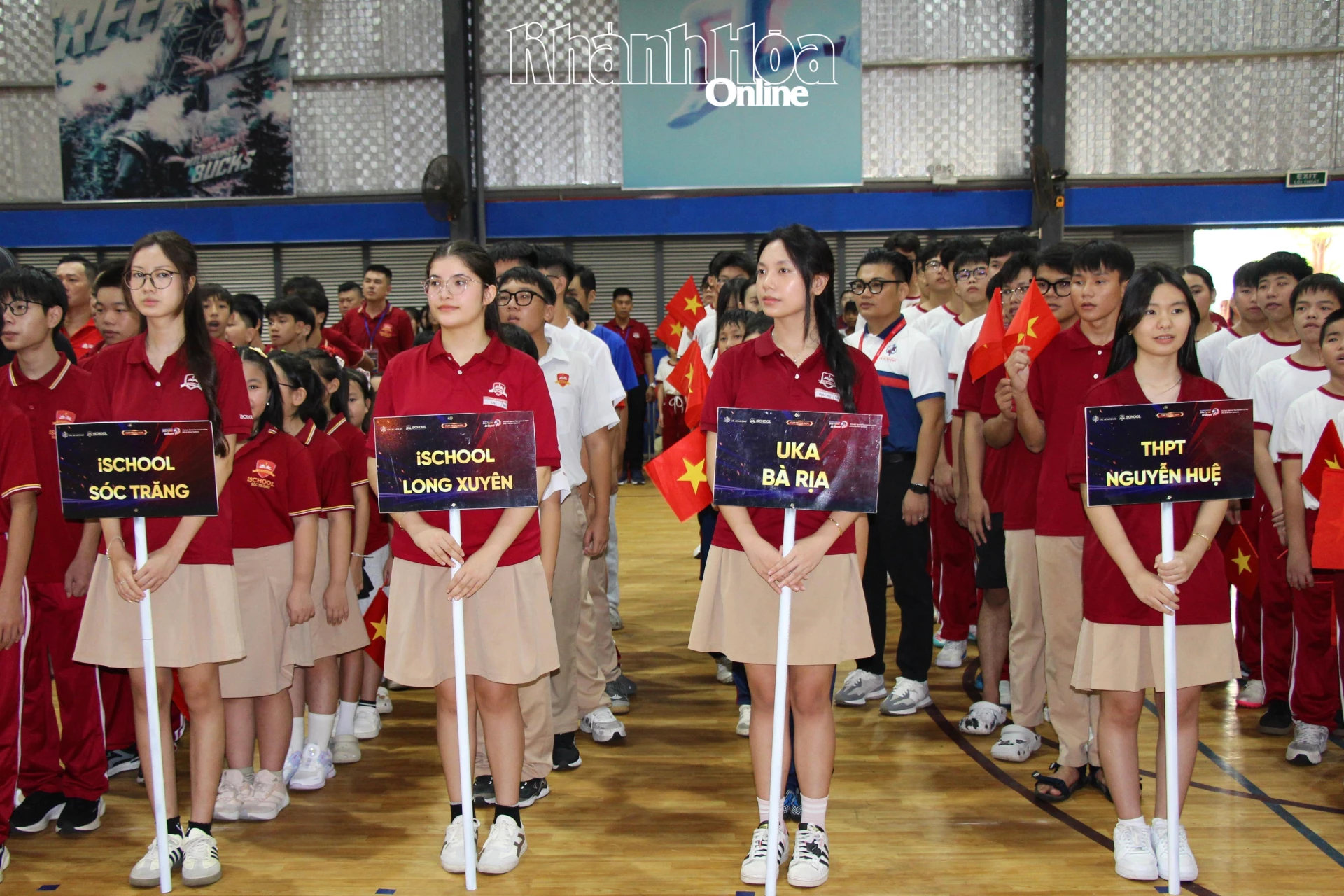 Các đội tham gia tranh tài tại Hội thao UKA & iSchool Olympics 2026 cụm Trung Nam.