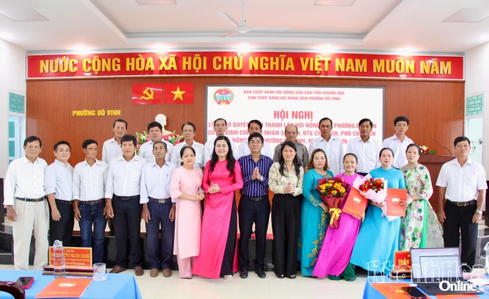 Công bố quyết định thành lập Hội Nông dân phường Đô Vinh, nhiệm kỳ 2026 - 2030