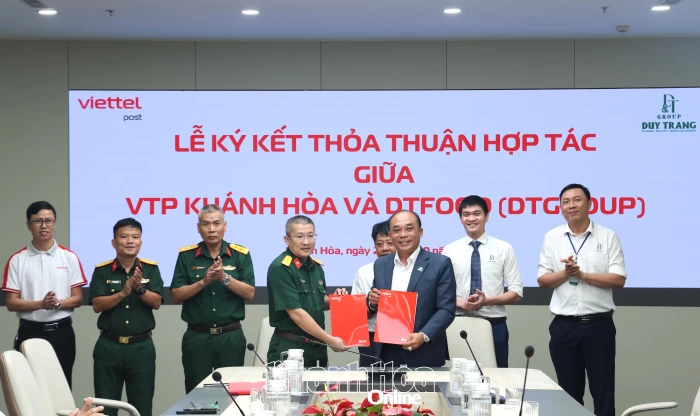 DT Food hợp tác chiến lược cùng Viettel Post Khánh Hòa phát triển chuỗi cung ứng và chuyển đổi số