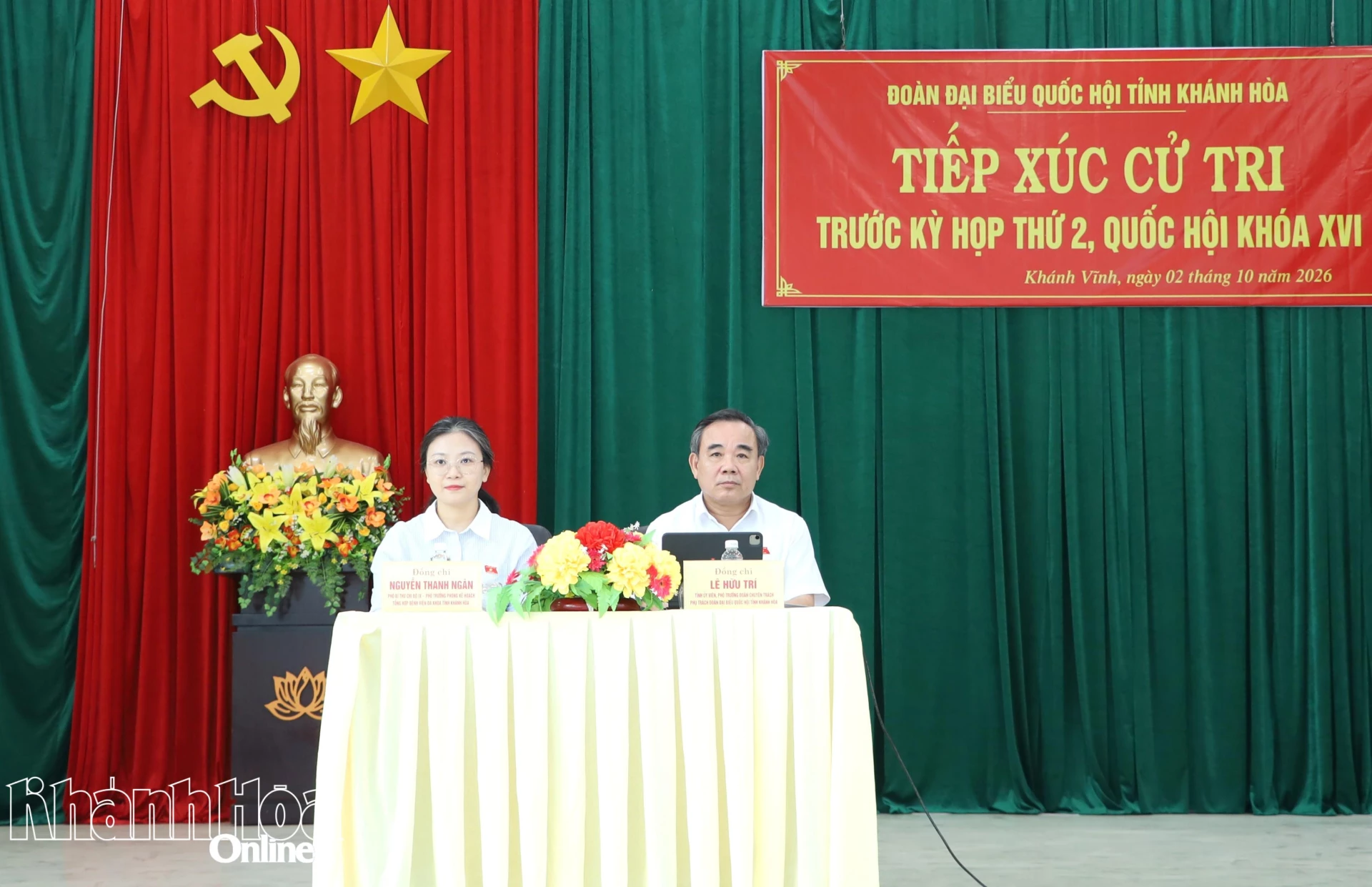 Đại biểu Quốc hội tỉnh Khánh Hòa tiếp xúc cử tri 5 xã khu vực Khánh Vĩnh.