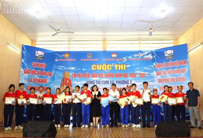 100 thí sinh tham gia vòng thi cụm xã, phường 2 Cuộc thi “Em yêu biển, đảo quê hương” năm học 2026 - 2027