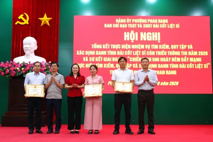 Phường Phan Rang đẩy mạnh tìm kiếm, quy tập hài cốt liệt sĩ