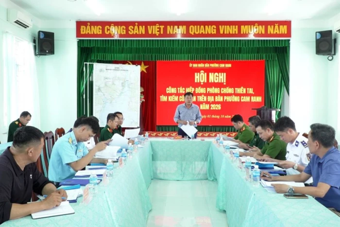 Phường Cam Ranh hiệp đồng phòng, chống thiên tai, tìm kiếm cứu nạn năm 2026 