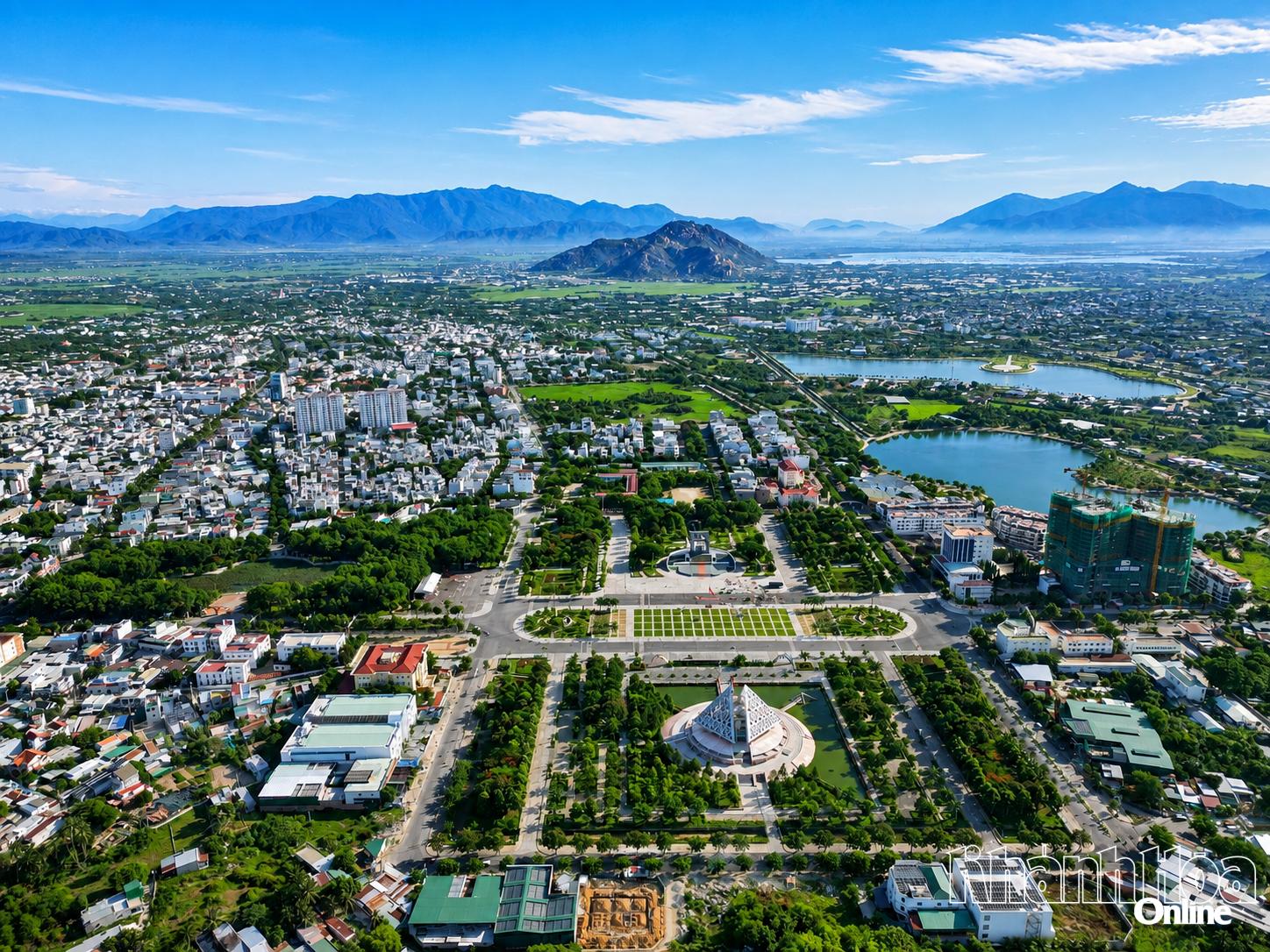 Một góc Phan Ranh nhìn từ trên cao.