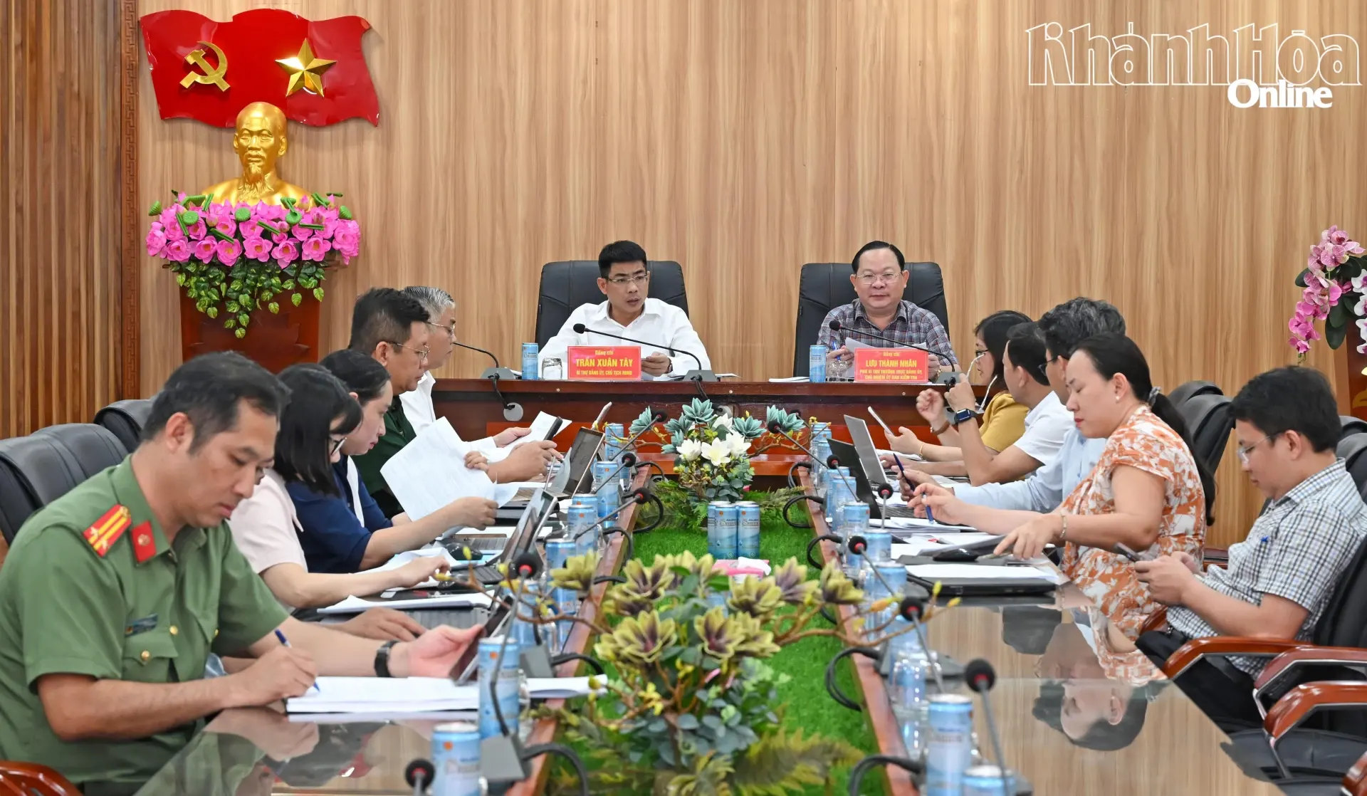 Cuộc họp rà soát tiến độ thực hiện các nhiệm vụ trọng tâm, đột phá do Thường trực Đảng ủy phường chủ trì ngày 17-9.