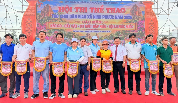 Sôi nổi Hội thi thể thao, trò chơi dân gian xã Ninh Phước năm 2026