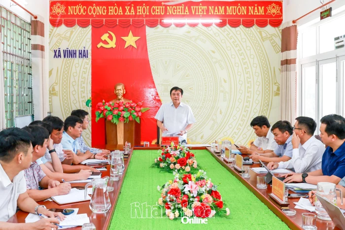 Ban Kinh tế Ngân sách HĐND tỉnh Khánh Hòa khảo sát khu vực thực hiện dự án tại xã Vĩnh Hải