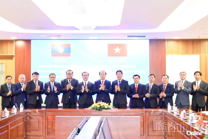 Lãnh đạo tỉnh Khánh Hòa và tỉnh Champasak ký kết ghi nhớ hợp tác giai đoạn 2026 - 2031