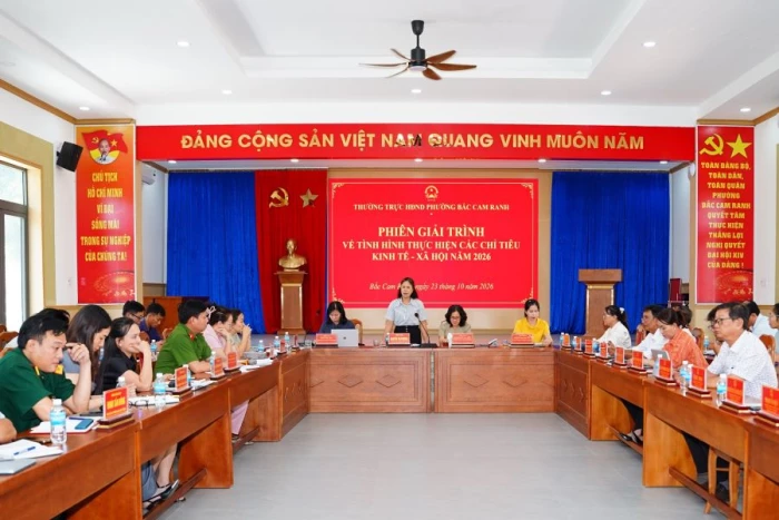 HĐND phường Bắc Cam Ranh tổ chức phiên giải trình về thực hiện các chỉ tiêu kinh tế - xã hội