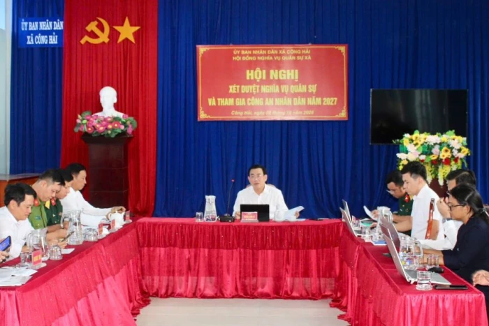 Xã Công Hải có 149 công dân đủ điều kiện gọi khám sức khỏe nghĩa vụ quân sự năm 2027
