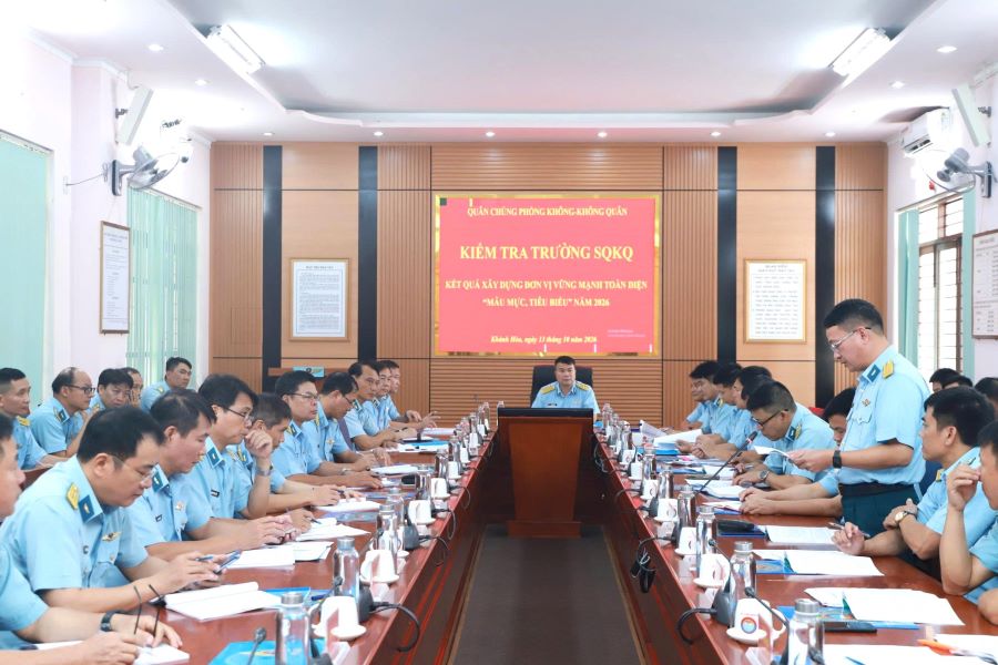 Quang cảnh buổi kiểm tra.