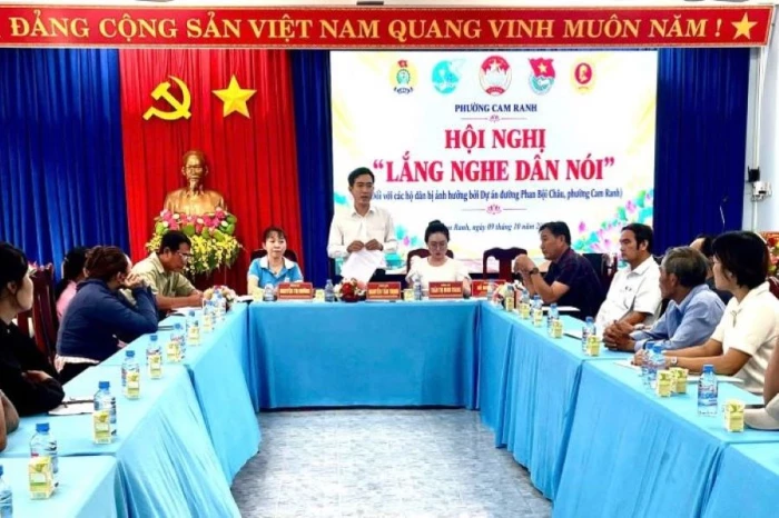 Phường Cam Ranh tổ chức hội nghị “Lắng nghe dân nói”