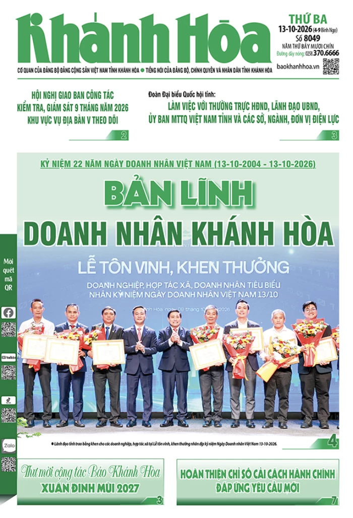 Đọc báo in số 8049 ngày 13/10/2026