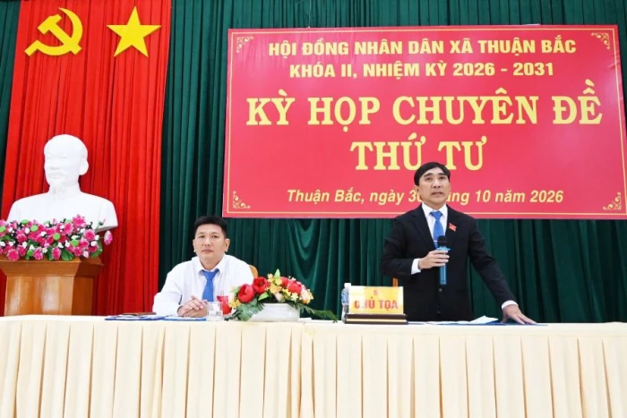 Kỳ họp chuyên đề thứ 4 HĐND xã Thuận Bắc khóa II