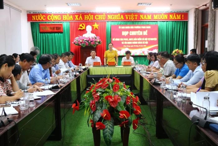 Phường Phan Rang tổ chức hội nghị chuyên đề về công tác phòng cháy, chữa cháy, an ninh trật tự