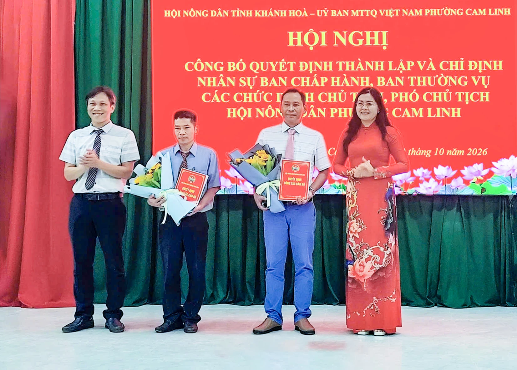 Trao quyết định bổ nhiệm Chủ tịch, phó chủ tịch hội