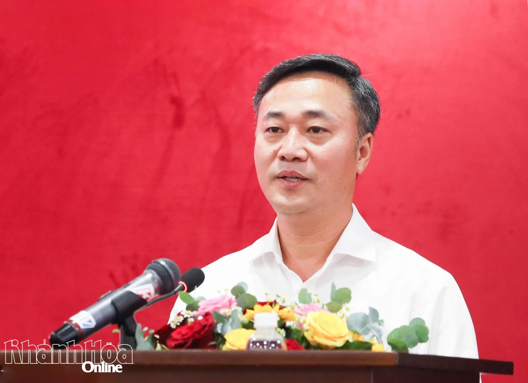 Đồng chí Nguyễn Việt Hùng phát biểu kết luận hội nghị.