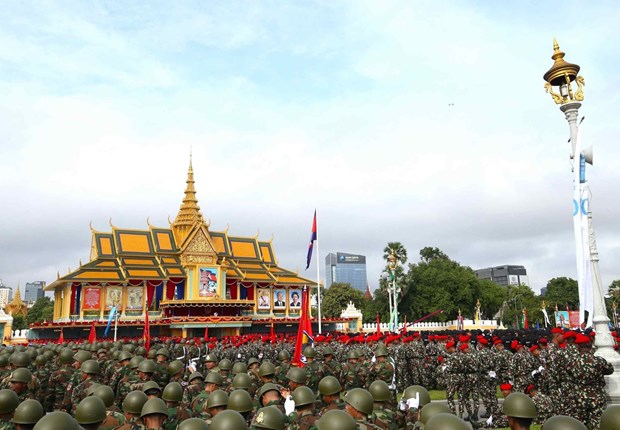 Quang cảnh lễ mít tinh. (Ảnh: Huỳnh Thảo/TTXVN)

