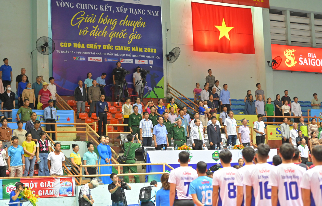 Opening ceremony of the final round of the National Volleyball Championship – Duc Giang Chemical 2023 

