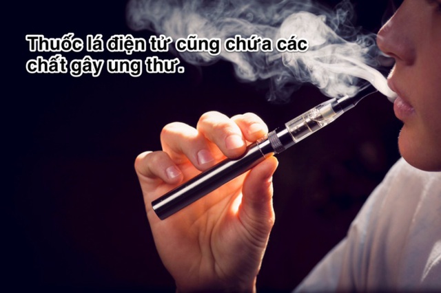 Thuốc lá điện tử chứa nhiều chất gây ung thư