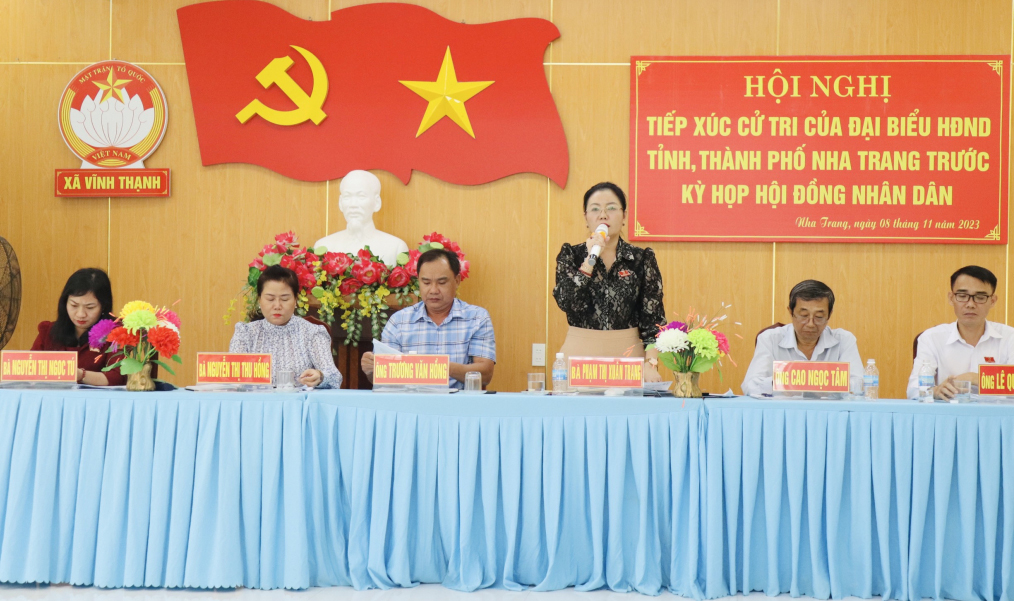 Đại biểu HĐND tỉnh Khánh Hòa và đại biểu HĐND TP. Nha Trang:: Tiếp xúc cử tri 4 xã, phường TP. Nha Trang