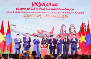 Từ giữa tháng 12-2023:: Vietjet sẽ mở đường bay thẳng giữa Ulaanbaatar (Mông Cổ) và Nha Trang