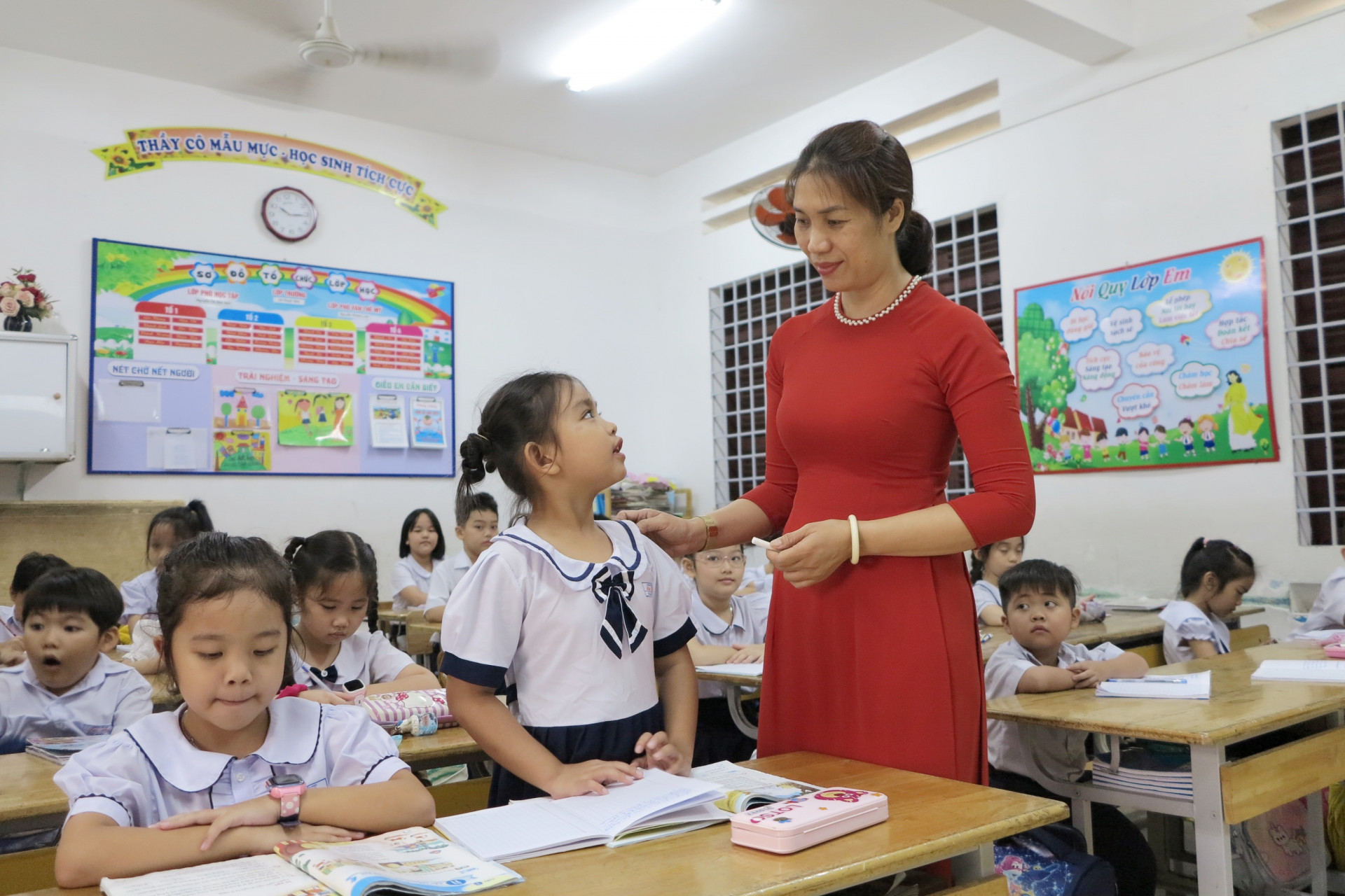 Một tiết học tại Trường Tiểu học Lộc Thọ (TP. Nha Trang).