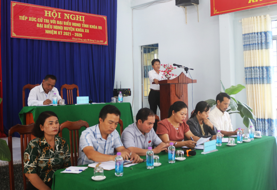 Đại biểu HĐND tỉnh Khánh Hòa và đại biểu HĐND huyện Khánh Vĩnh:: Tiếp xúc cử tri 5 xã cánh bắc huyện Khánh Vĩnh