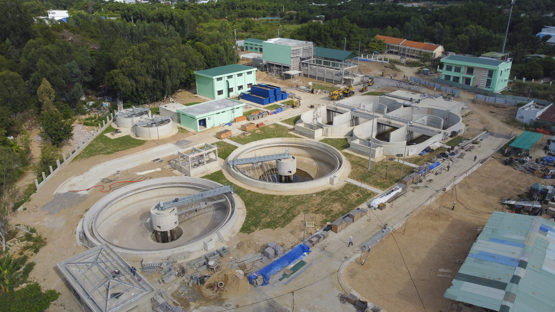 Công trình Nhà máy Xử lý nước thải phía bắc (TP. Nha Trang).

