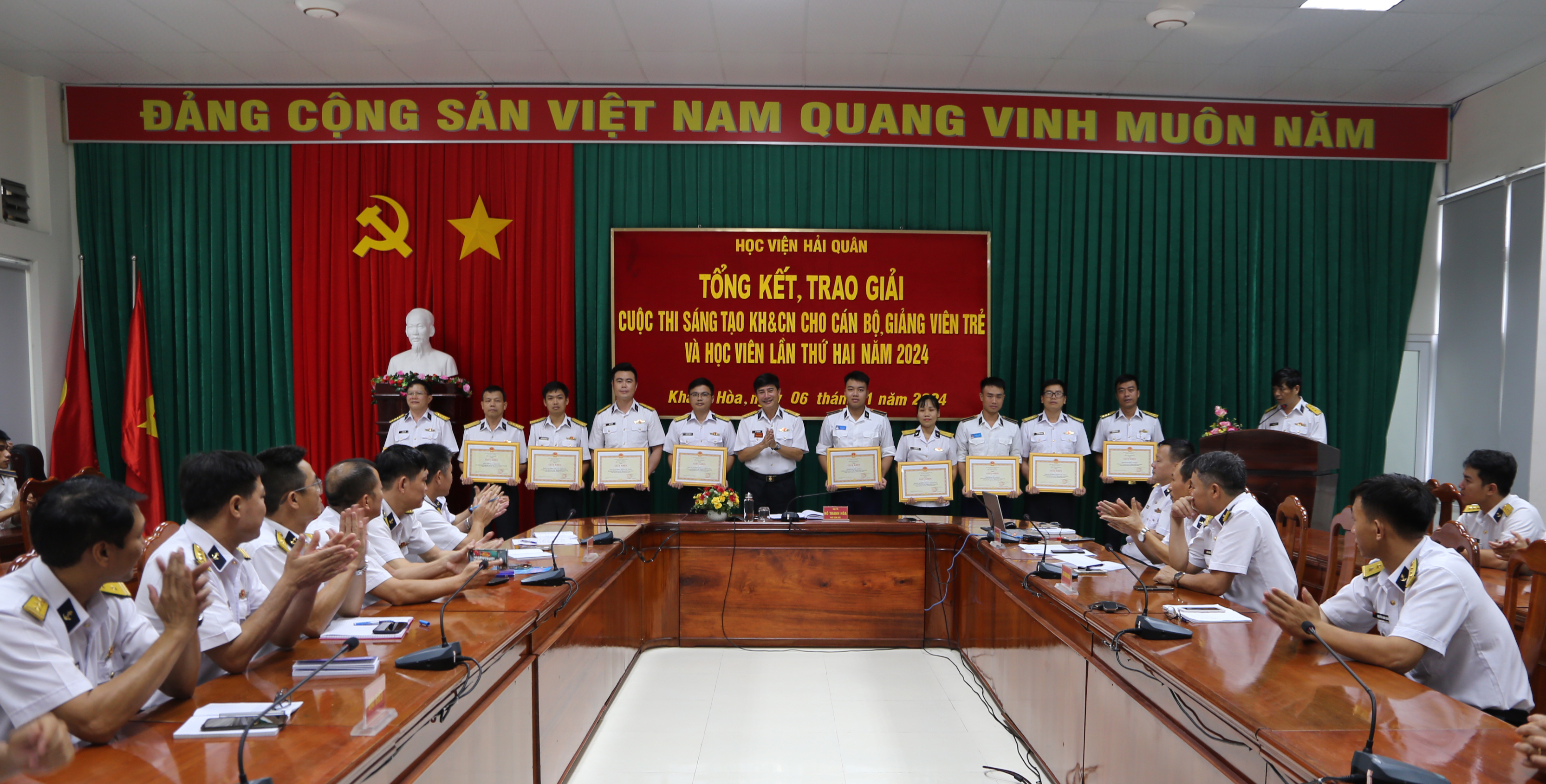 Học viện Hải quân: Tổng kết, trao giải Cuộc thi “Sáng tạo khoa học và công nghệ cho cán bộ, giảng viên trẻ và học viên lần thứ hai năm 2024”