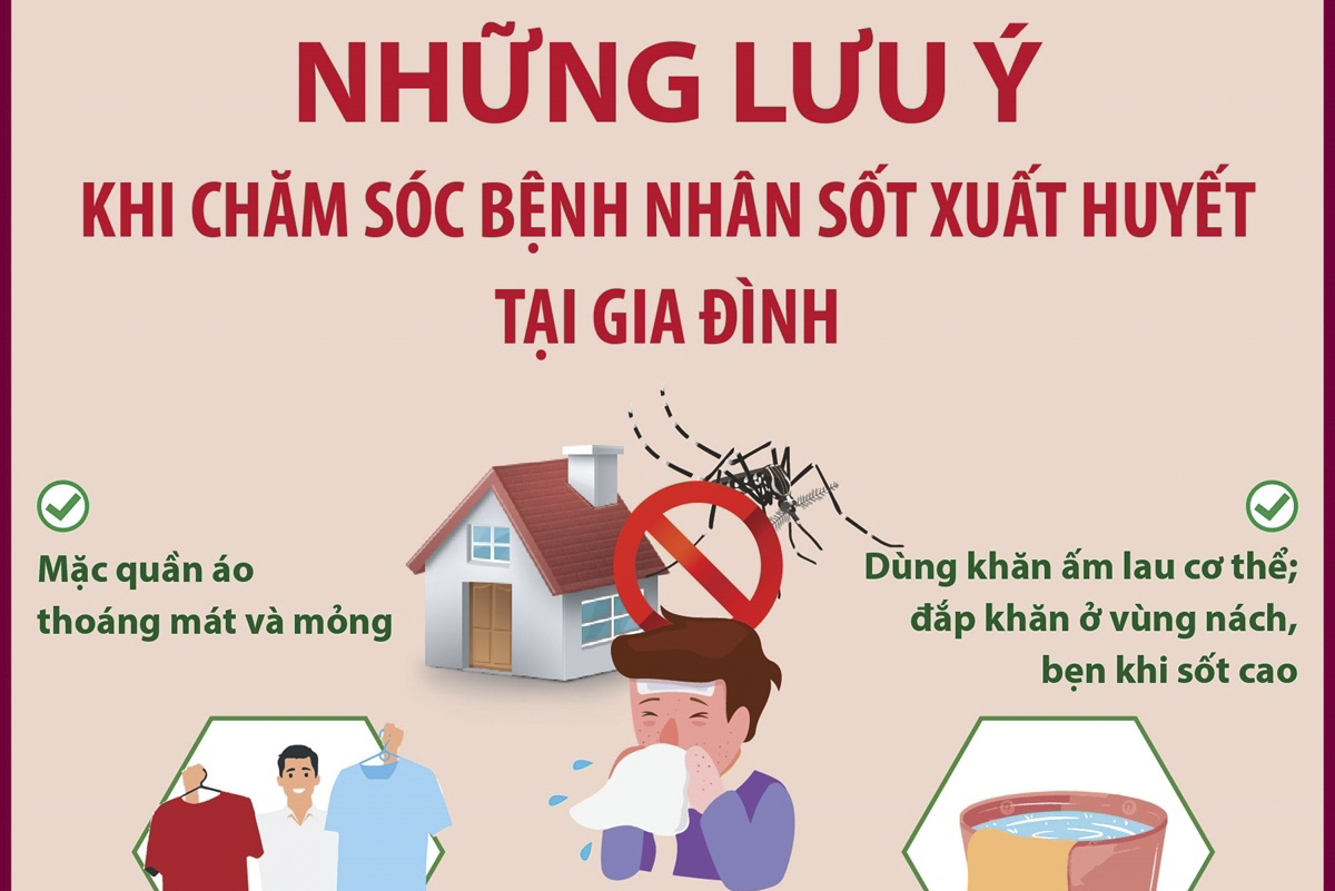 Những lưu ý khi chăm sóc bệnh nhân sốt xuất huyết tại gia đình