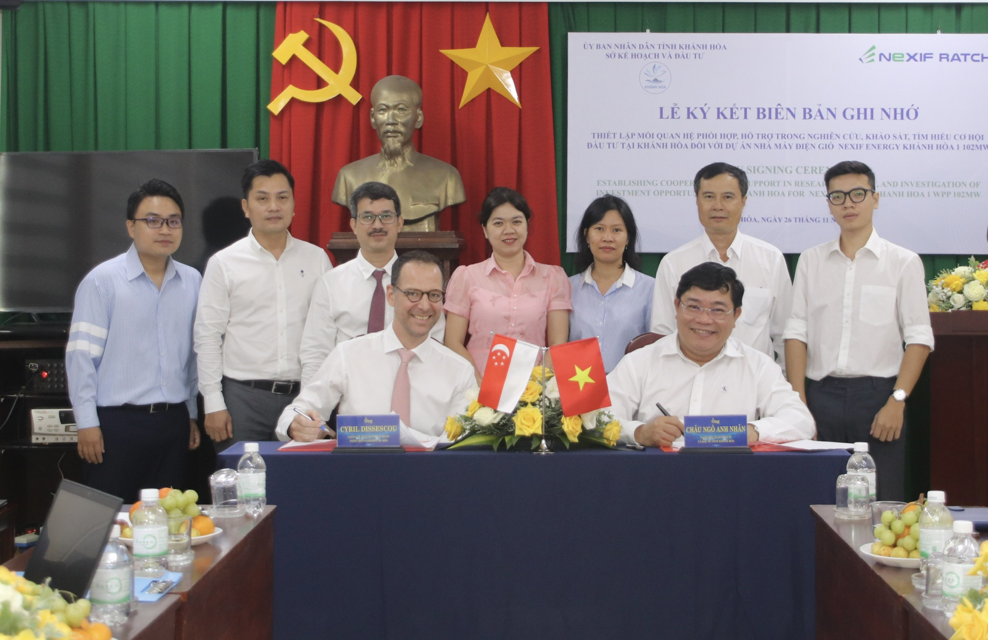 Khanh Hoa Department of Planning and Investment signs memorandum of understanding with Nexif Ratch Energy Group