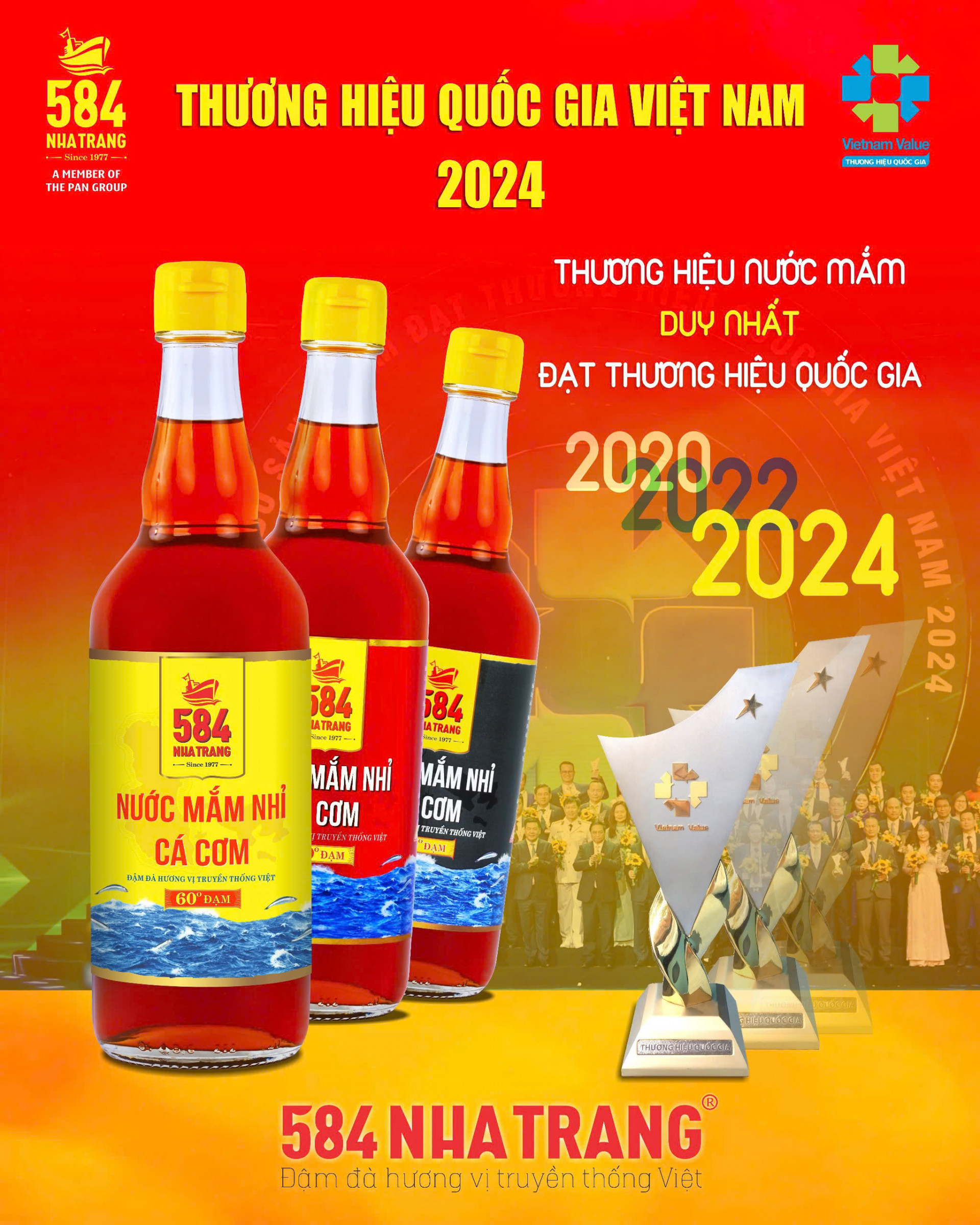 The only fish sauce product achieving National Brand

