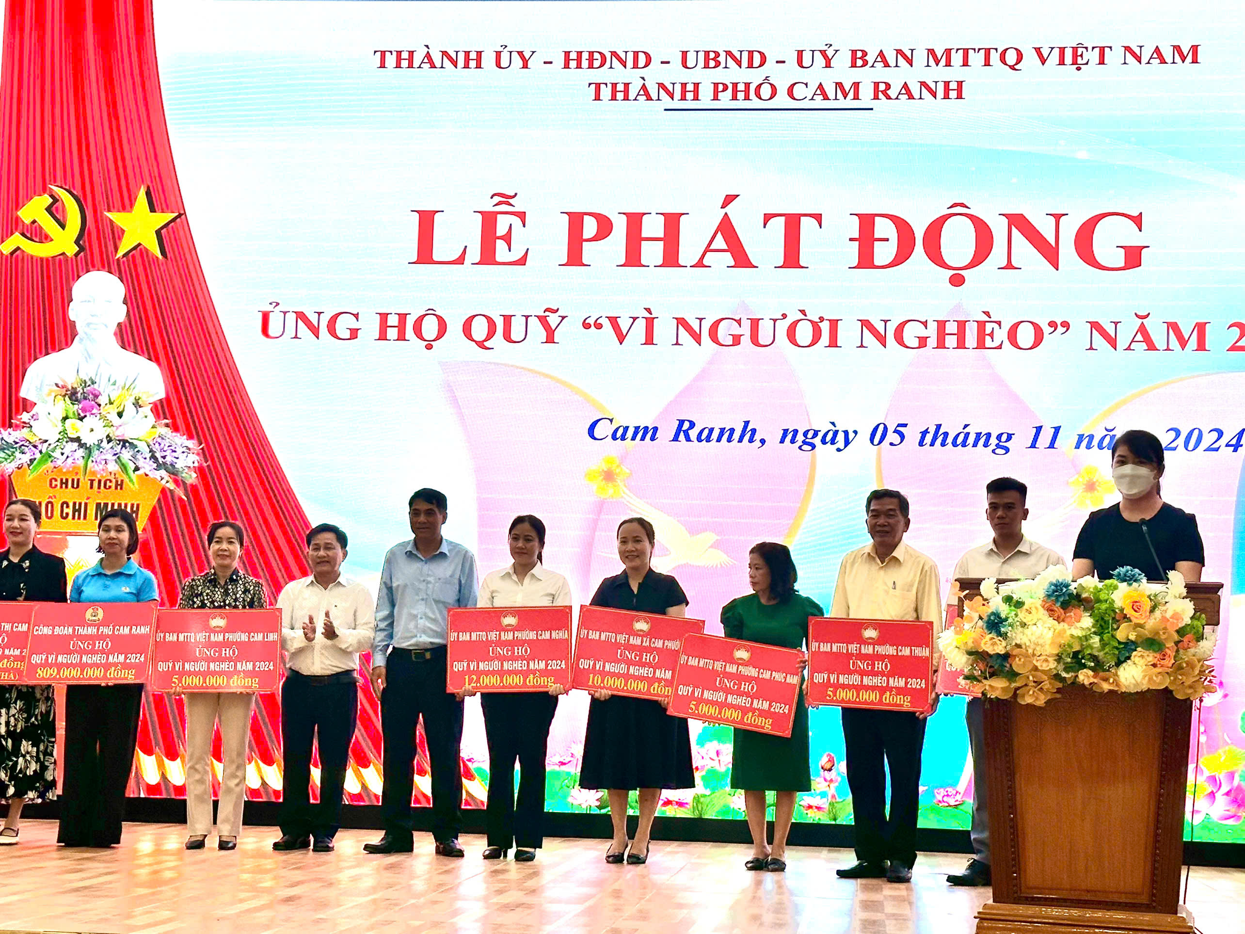 TP. Cam Ranh: Đã tiếp nhận hơn 1 tỷ đồng ủng hộ Quỹ vì người nghèo