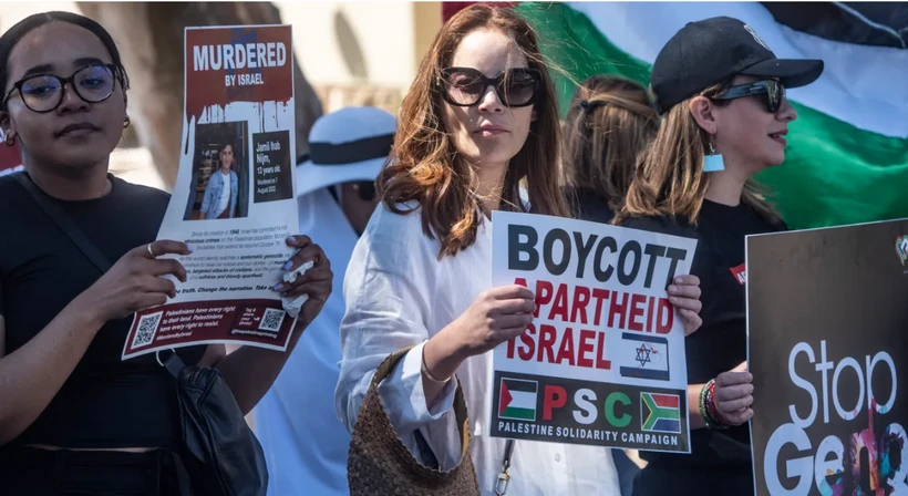 Người dân Nam Phi biểu tình đoàn kết với người Palestine