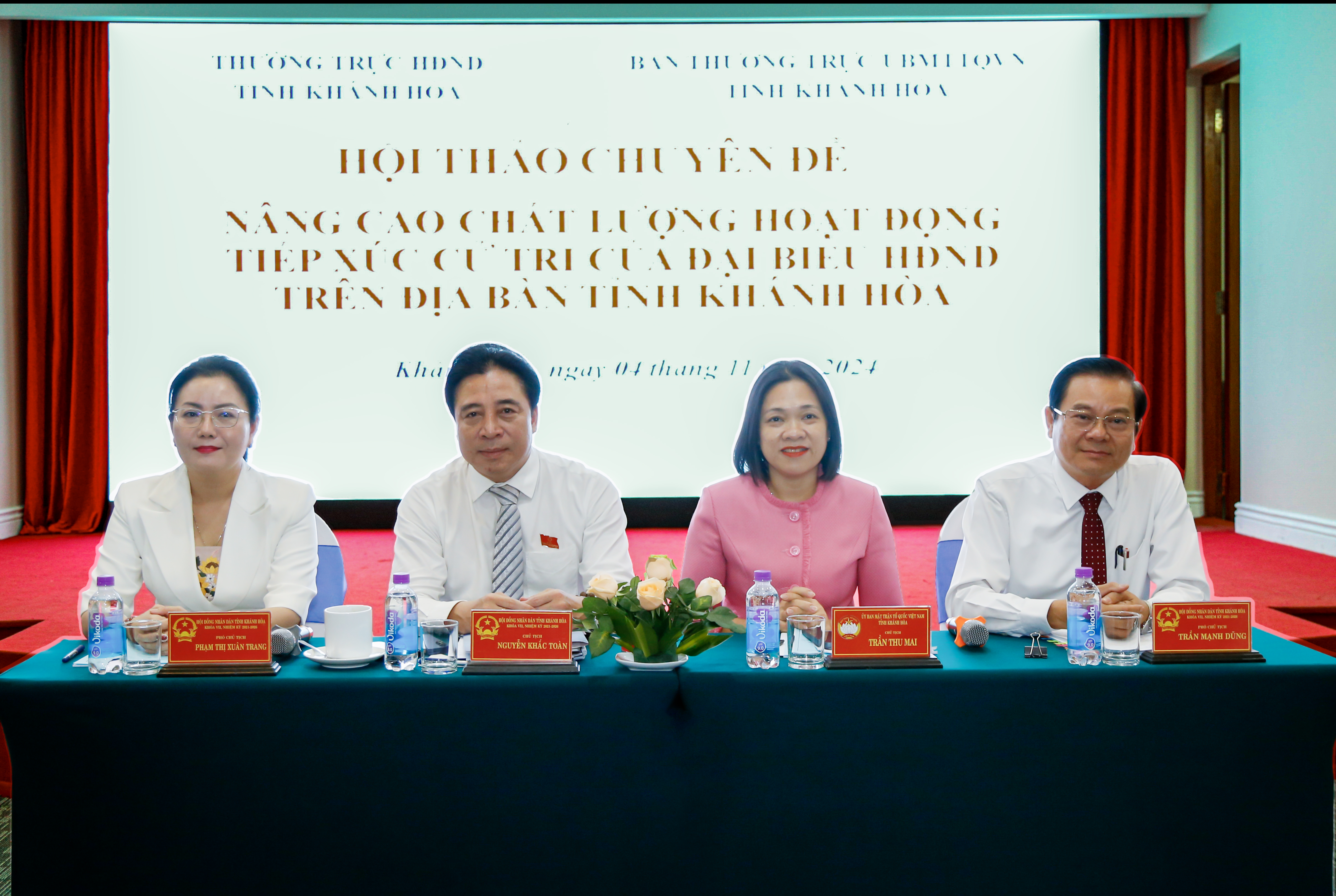 Hội thảo chuyên đề “Nâng cao chất lượng hoạt động tiếp xúc cử tri của đại biểu HĐND trên địa bàn tỉnh Khánh Hòa”