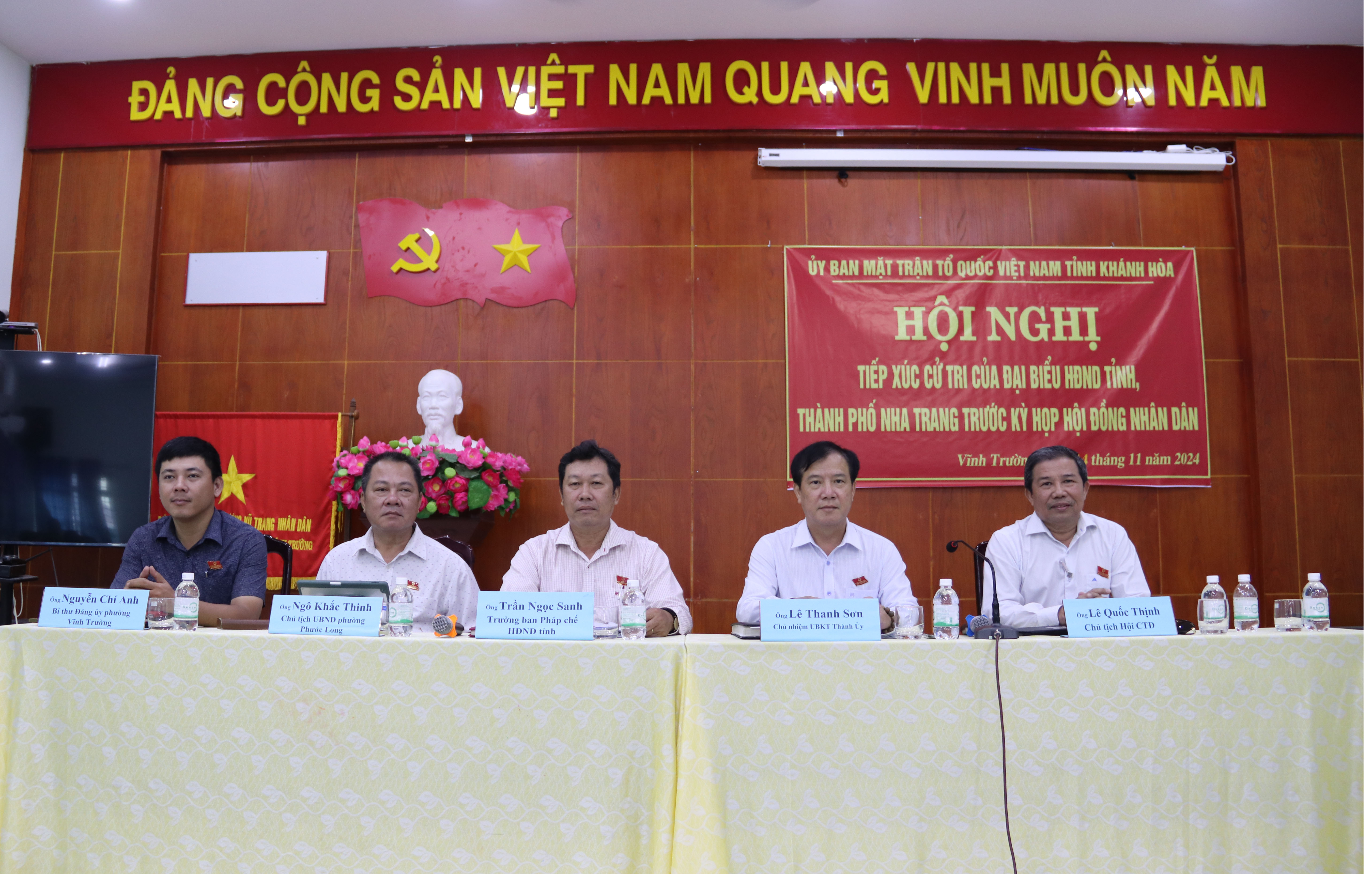 Đại biểu HĐND tỉnh, TP. Nha Trang: Tiếp xúc cử tri 2 phường Vĩnh Trường và Phước Long