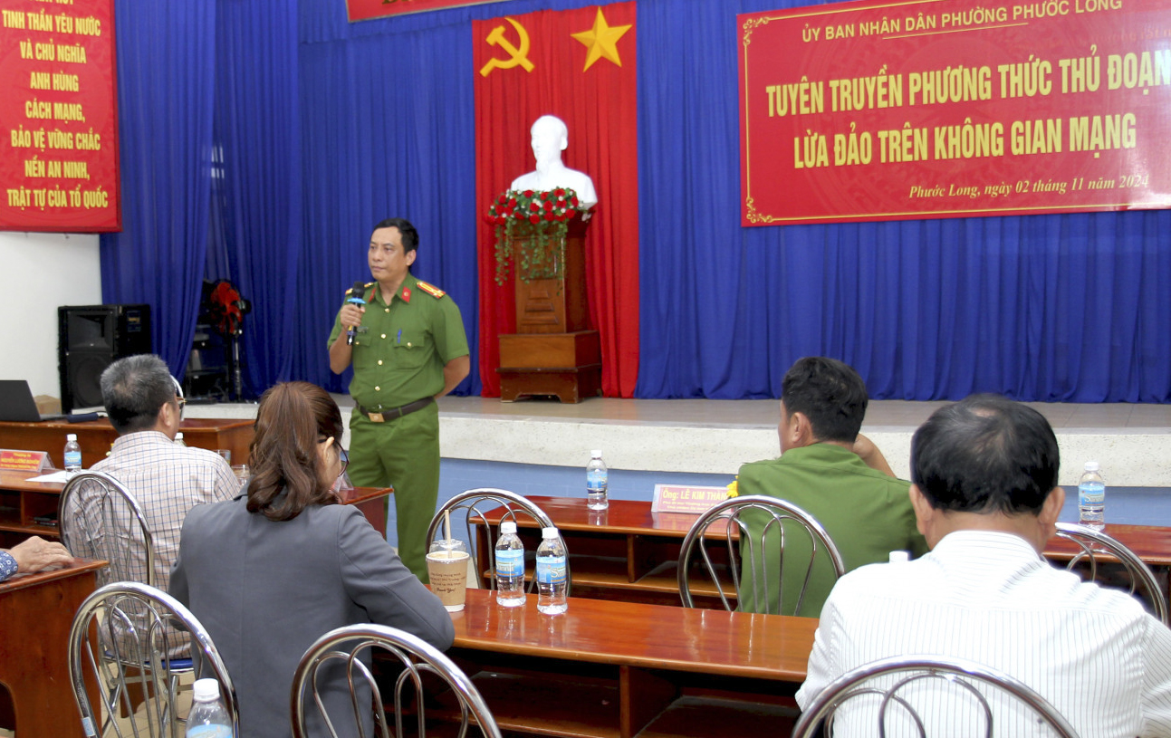 Phường Phước Long (TP. Nha Trang): Tuyên truyền, cảnh báo các thủ đoạn lừa đảo trên không gian mạng