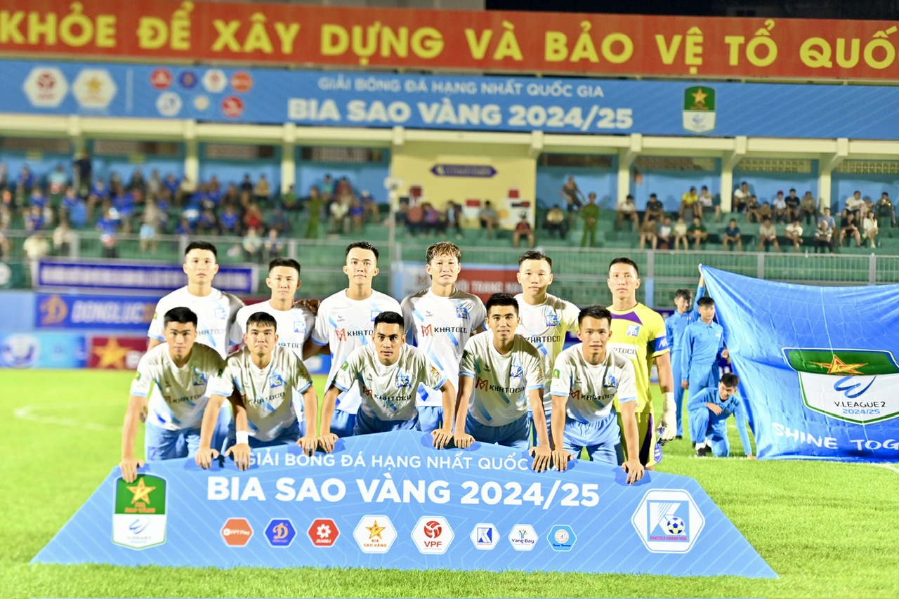 Giải hạng Nhất quốc gia Bia Sao Vàng 2024/2025: Khatoco Khánh Hòa làm khách trên sân Bình Phước