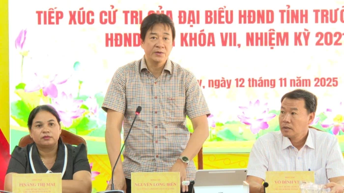 Đại biểu HĐND tỉnh tiếp xúc cử tri xã Bác Ái Tây