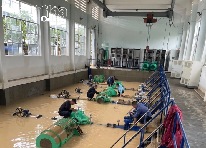 Khu vực Nha Trang và lân cận được cấp nước trở lại