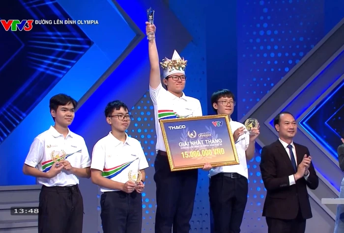 Trần Võ Gia Bảo vào vòng thi quý Đường lên đỉnh Olympia 2026