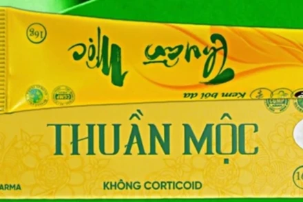 Thu hồi và tiêu hủy lô kem bôi da Thuần Mộc không đạt chất lượng