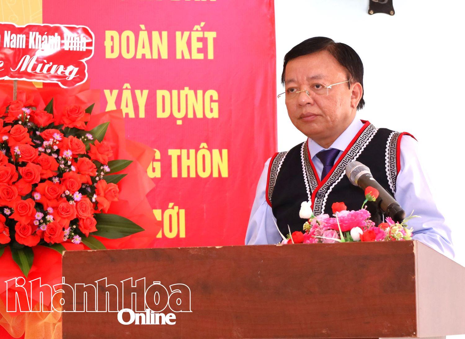 Phó Chủ tịch UBND tỉnh Lê Huyền phát biểu tại Ngày hội.