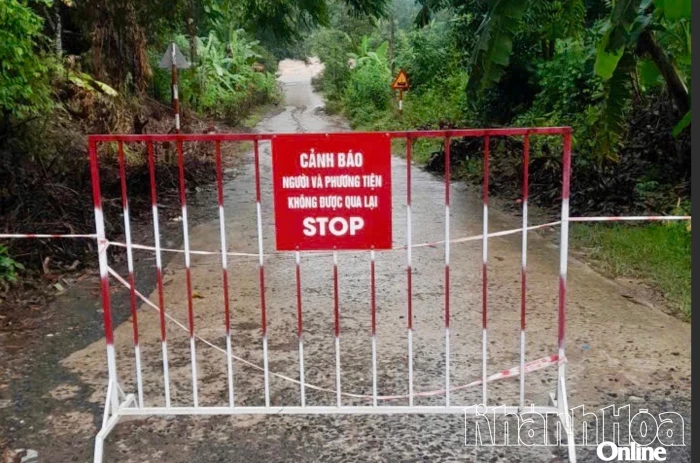 Nước lũ lên nhanh trở lại ở các sông, suối khu vực Khánh Vĩnh
